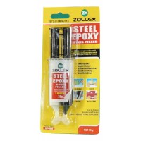 Zollex Епоксидний клей сталь 35г.шприц