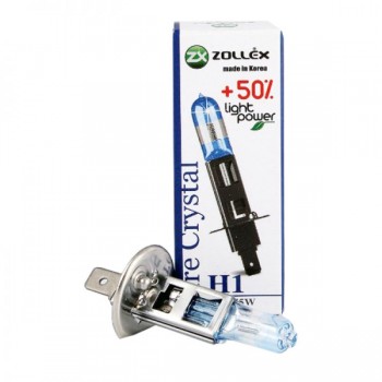 Лампа галогеновая ZOLLEX  Н1 12V 55W Pure crystal