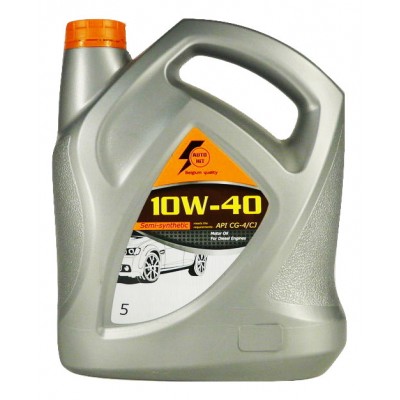 Полусинтетическое моторное масло AUTO HIT 10W40 DIESEL PLUS API CG-4 SJ 5 литров