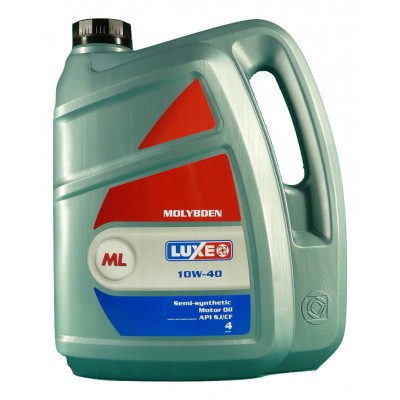 Полусинтетическое моторное масло LUXЕ 10W40 MOLYBDENUM 4 литра