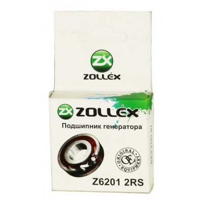 Подшипник генератора ZOLLEX Z6201 малый для ВАЗ 2101