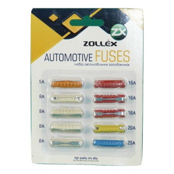 Предохранители ZOLLEX 10 шт. (VAZ) 12005